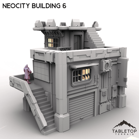 Tabletop Terrain Terrain NeoCity Building 6