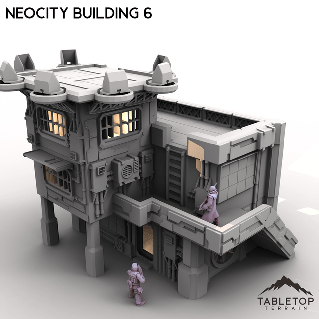 Tabletop Terrain Terrain NeoCity Building 6