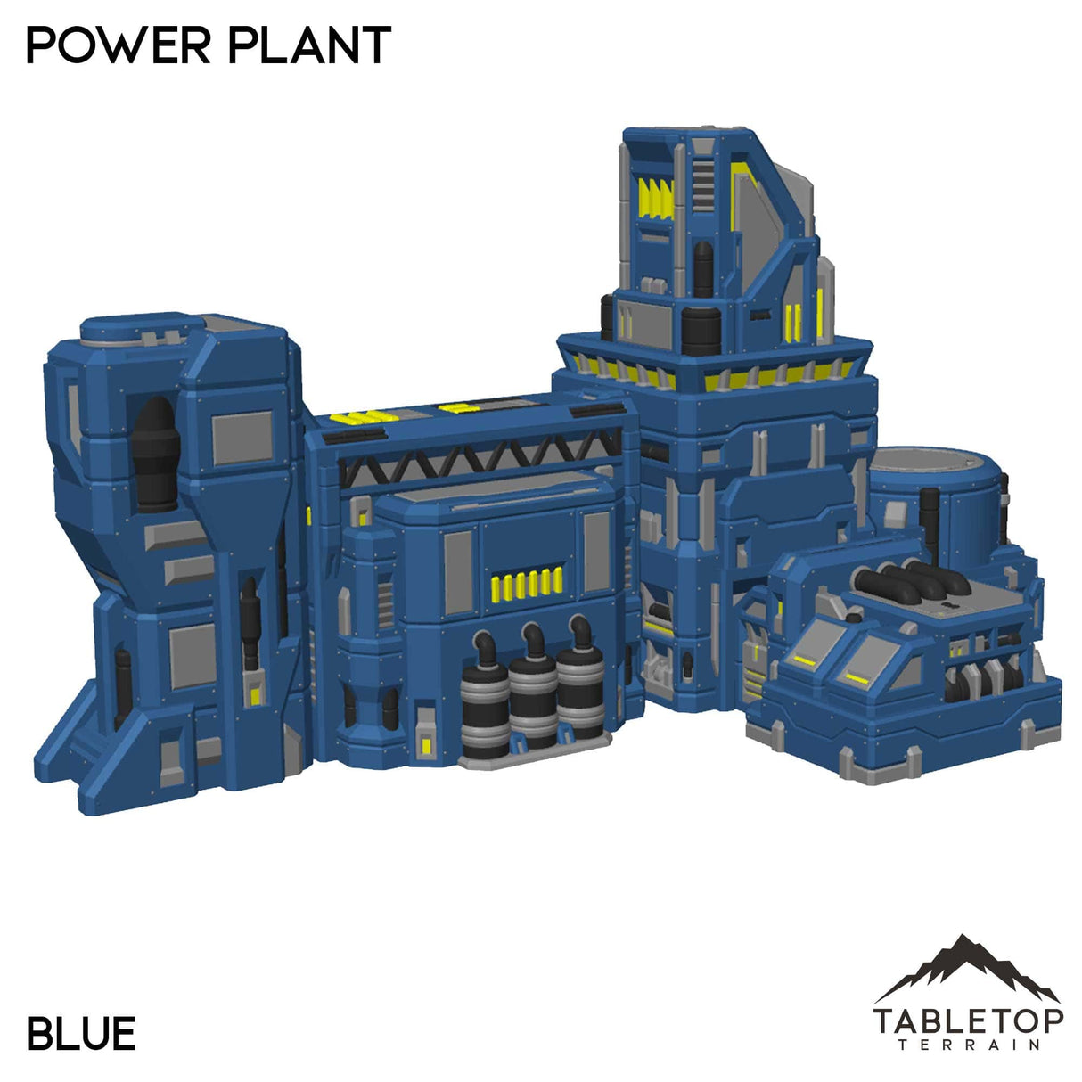 Tabletop Terrain Terrain NextGen Color - Blue Power Plant