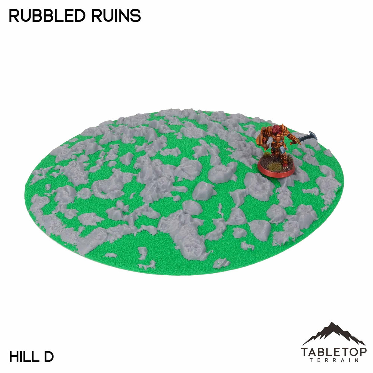 Tabletop Terrain Terrain NextGen Color / Hill D Rubbled Ruins Wargaming Hills