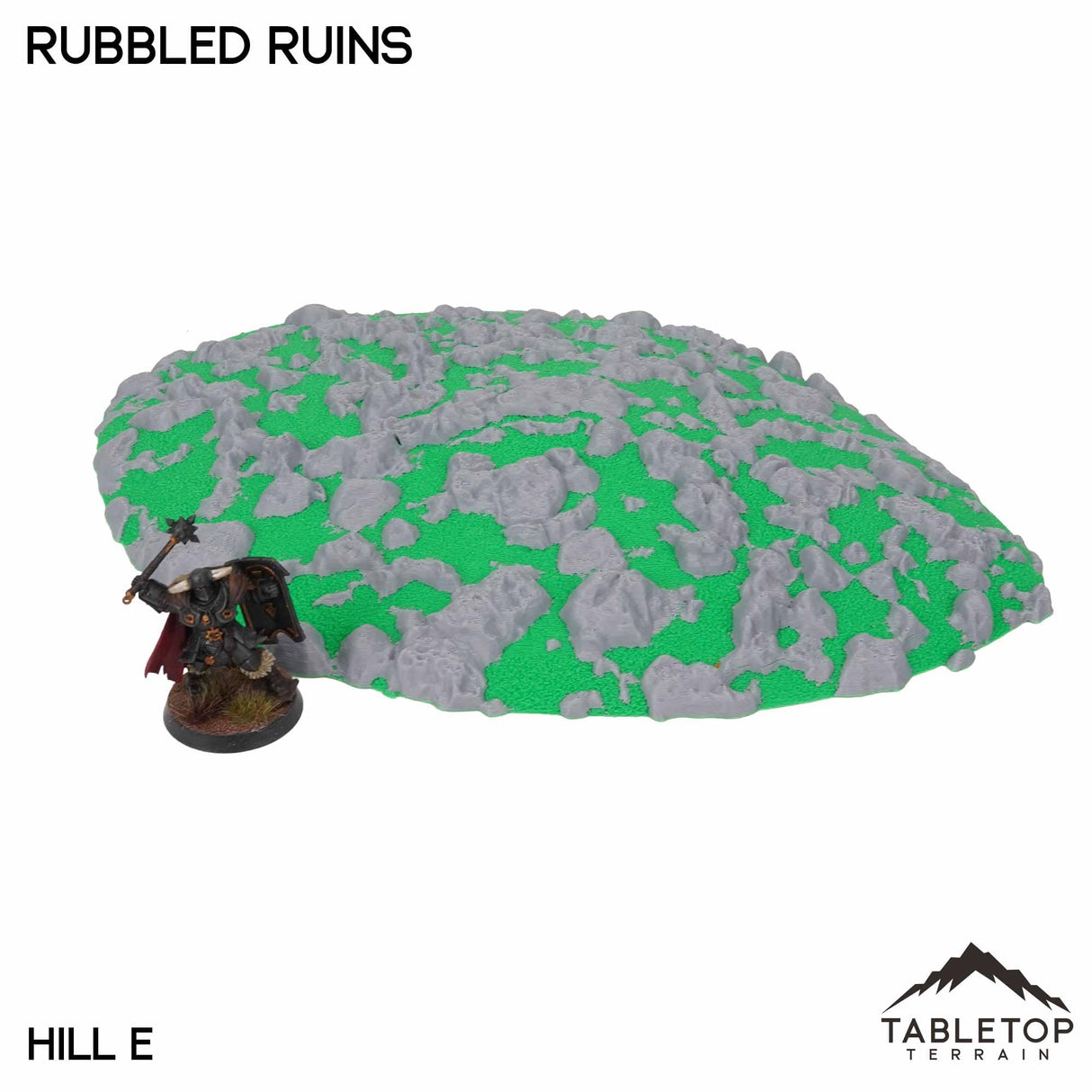 Tabletop Terrain Terrain NextGen Color / Hill E Rubbled Ruins Wargaming Hills