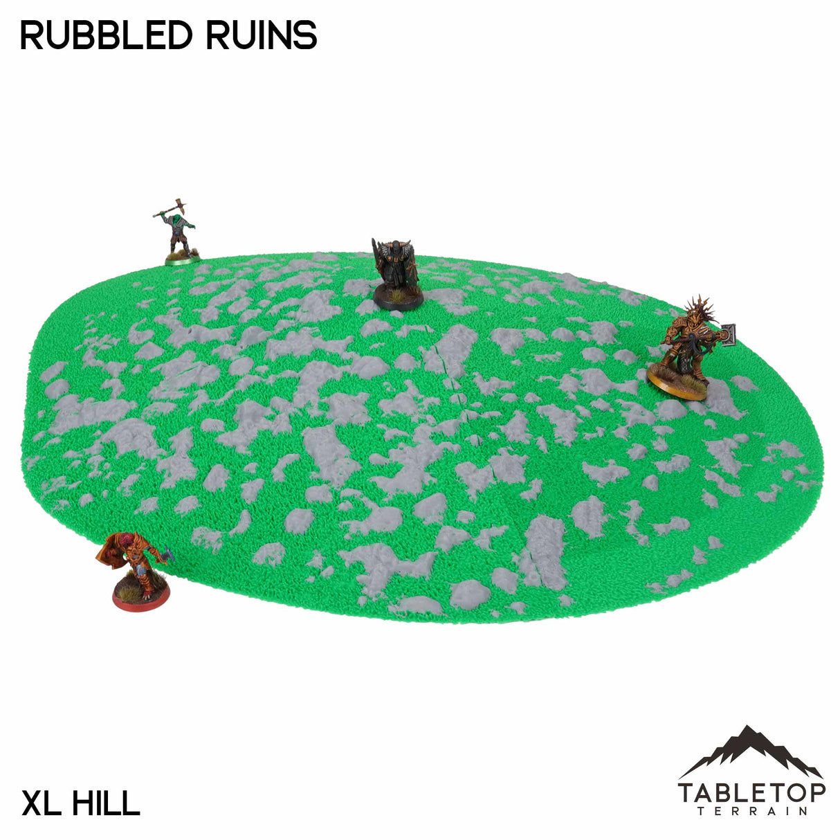 Tabletop Terrain Terrain NextGen Color / XL Hill Rubbled Ruins Wargaming Hills