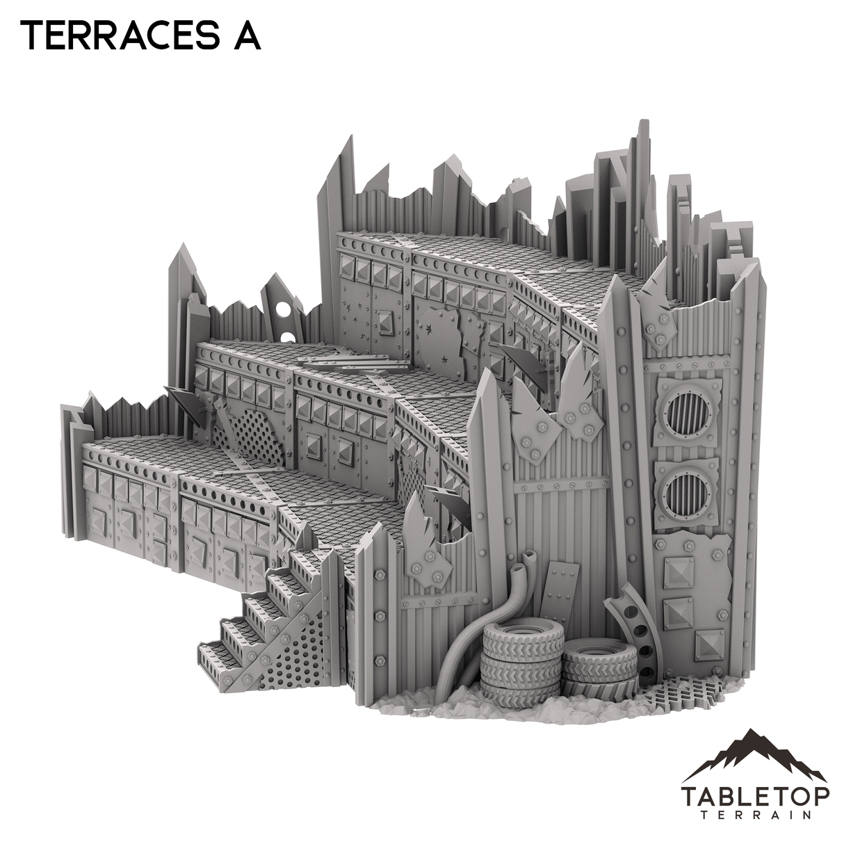 Tabletop Terrain Terrain Orc Terraces A - Warpzel-1A Orc Space Program