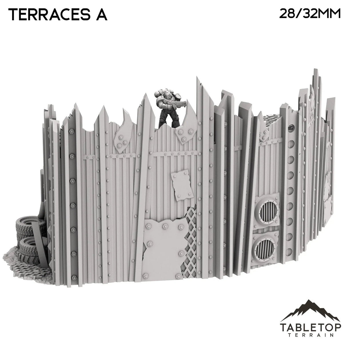 Tabletop Terrain Terrain Orc Terraces A - Warpzel-1A Orc Space Program