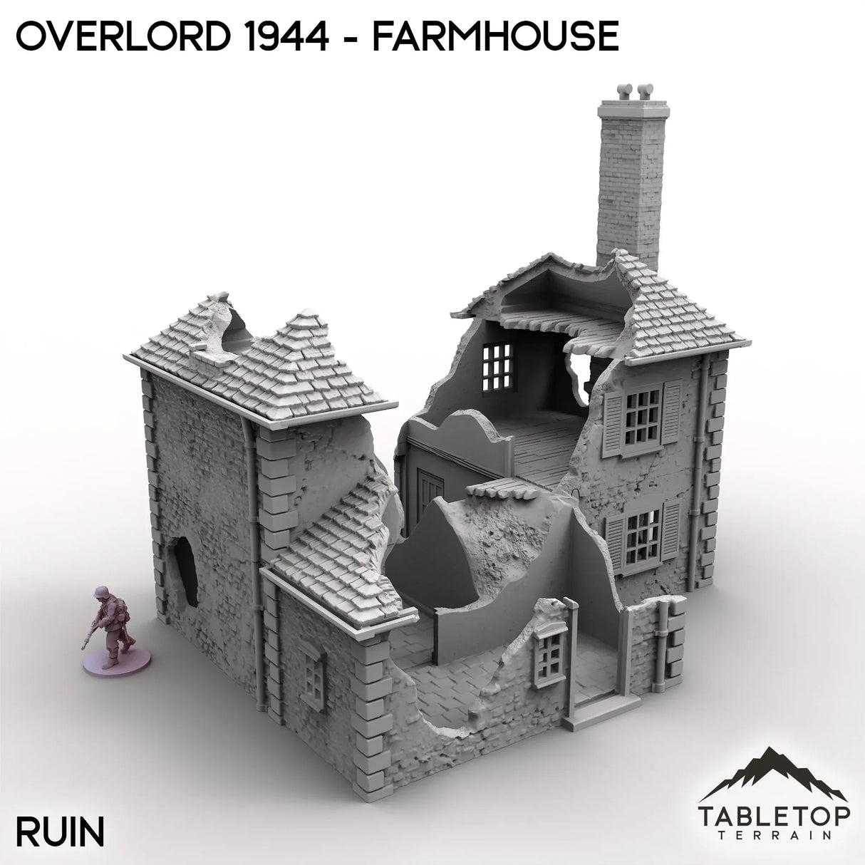 Tabletop Terrain Terrain Overlord 1944 - Farmhouse