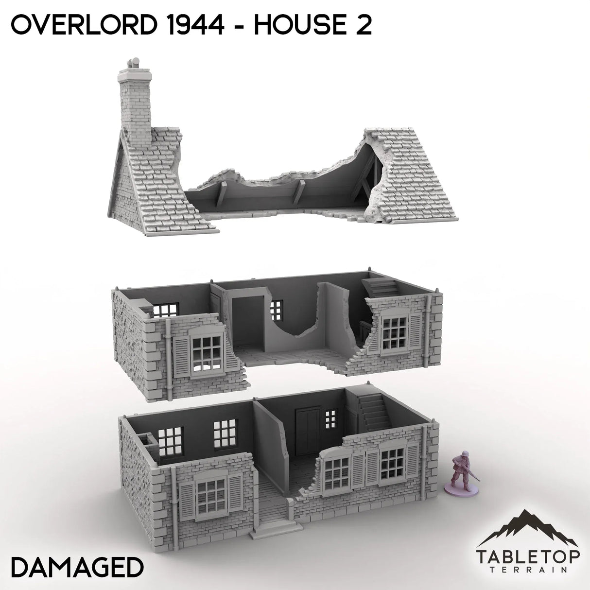 Tabletop Terrain Terrain Overlord 1944 - House 2
