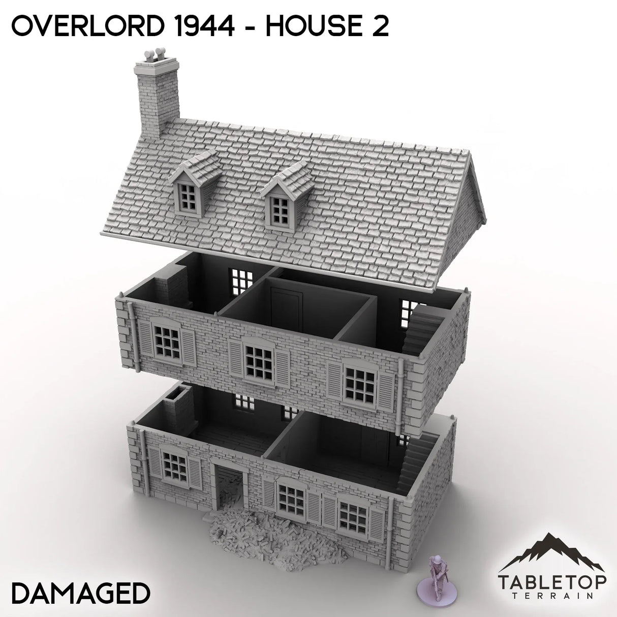Tabletop Terrain Terrain Overlord 1944 - House 2
