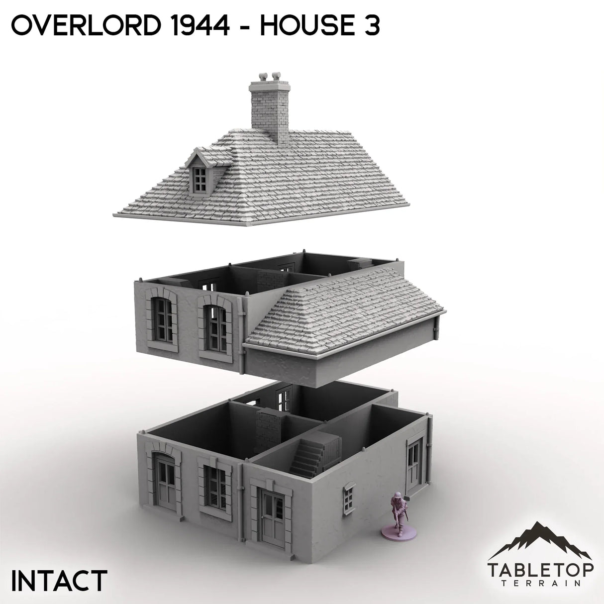 Tabletop Terrain Terrain Overlord 1944 - House 3
