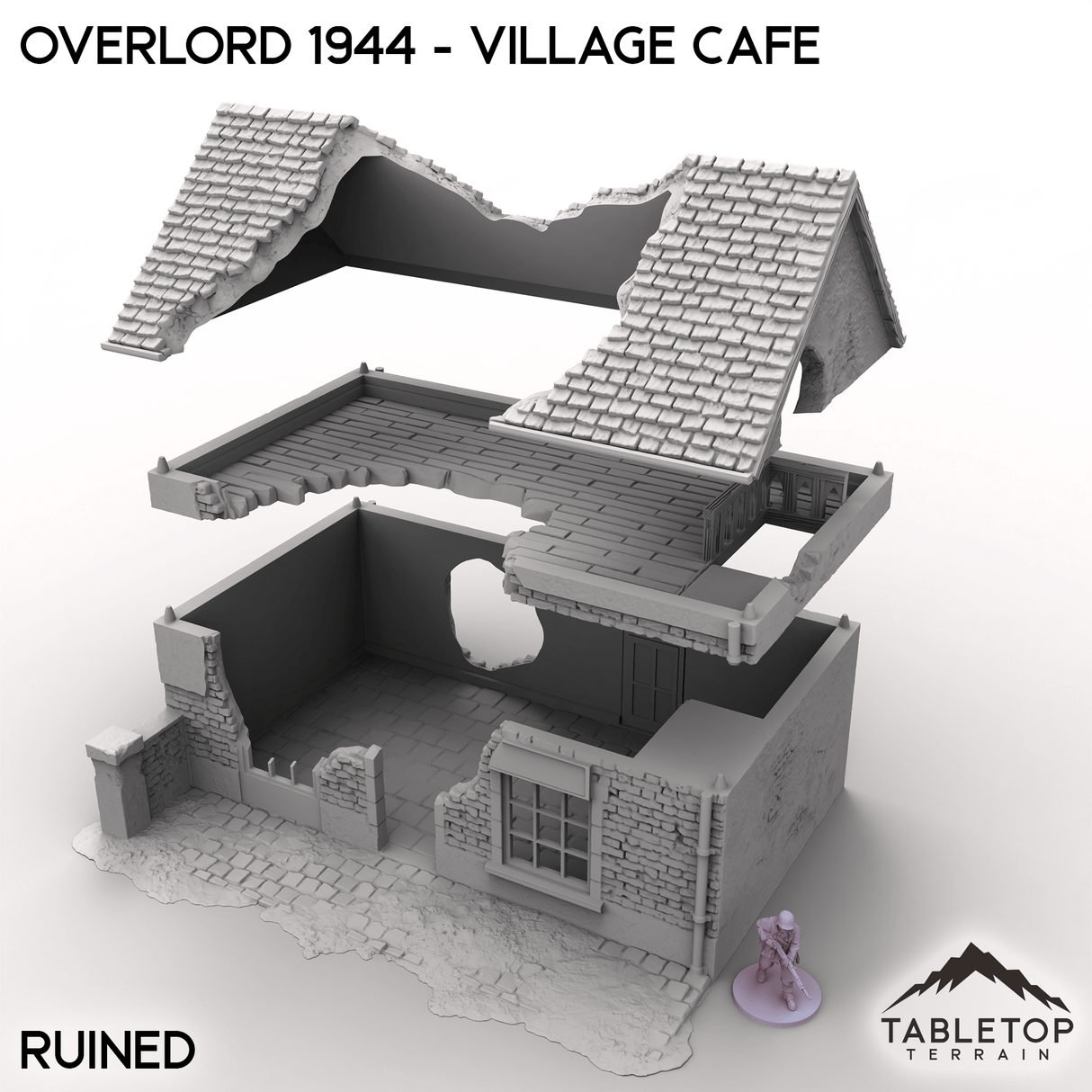 Tabletop Terrain Terrain Overlord 1944 - Village Cafe