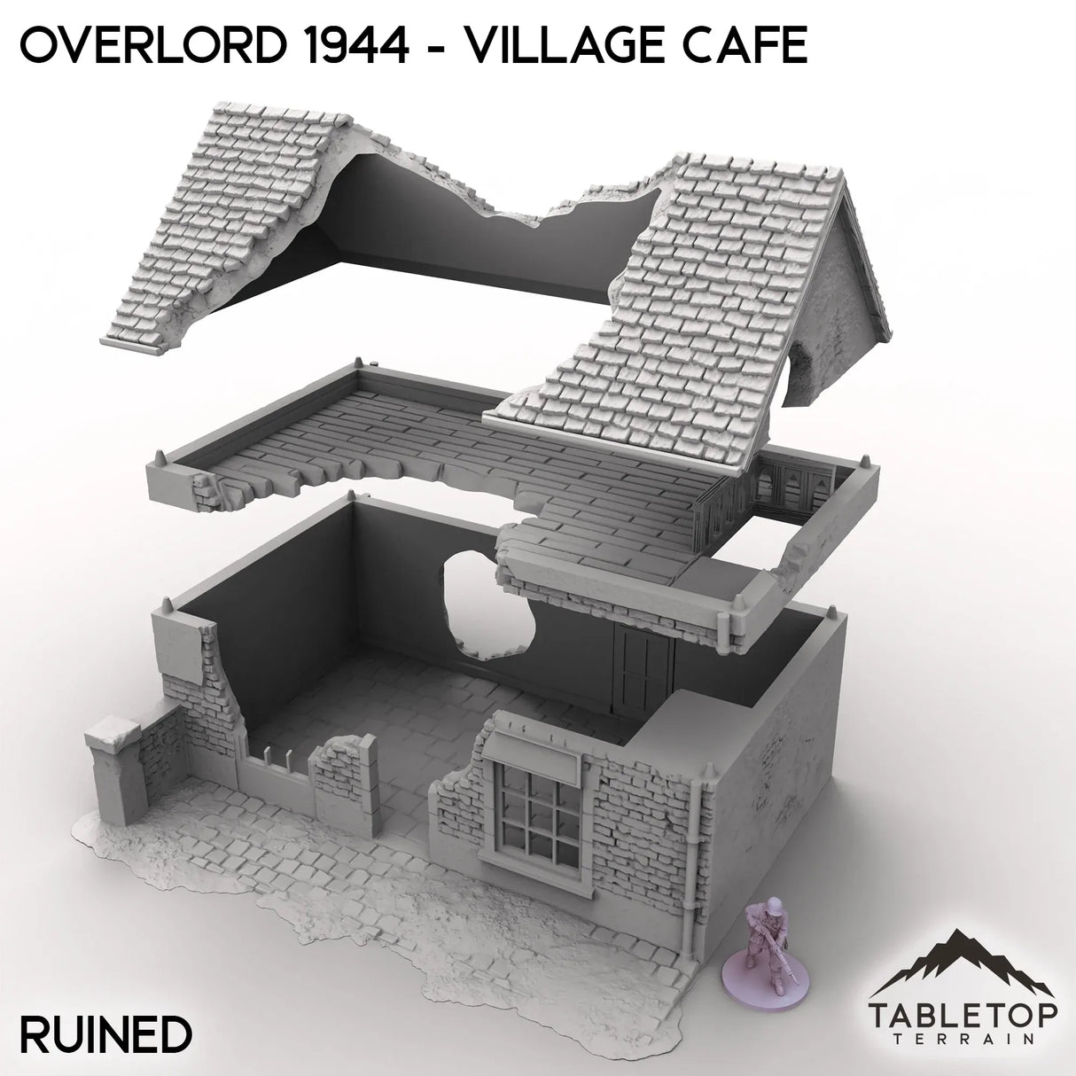 Tabletop Terrain Terrain Overlord 1944 - Village Cafe