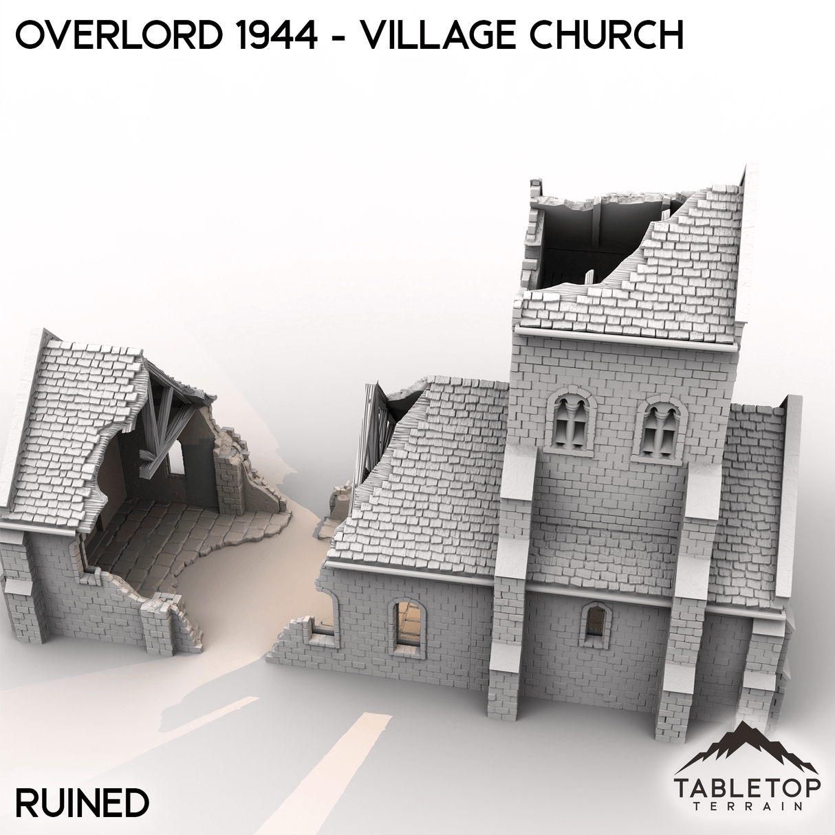 Tabletop Terrain Terrain Overlord 1944 - Village Church