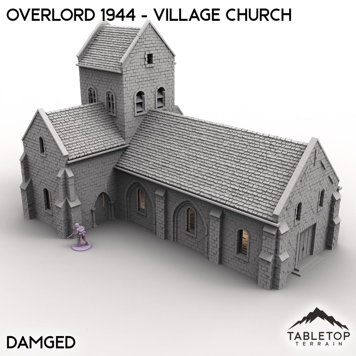 Tabletop Terrain Terrain Overlord 1944 - Village Church
