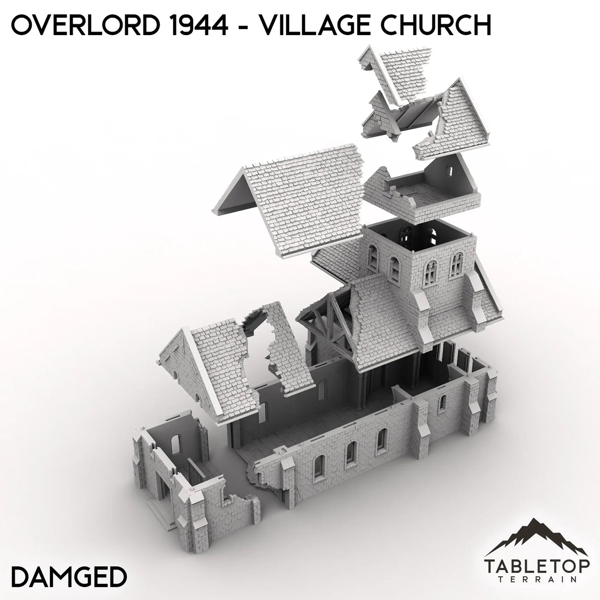 Tabletop Terrain Terrain Overlord 1944 - Village Church