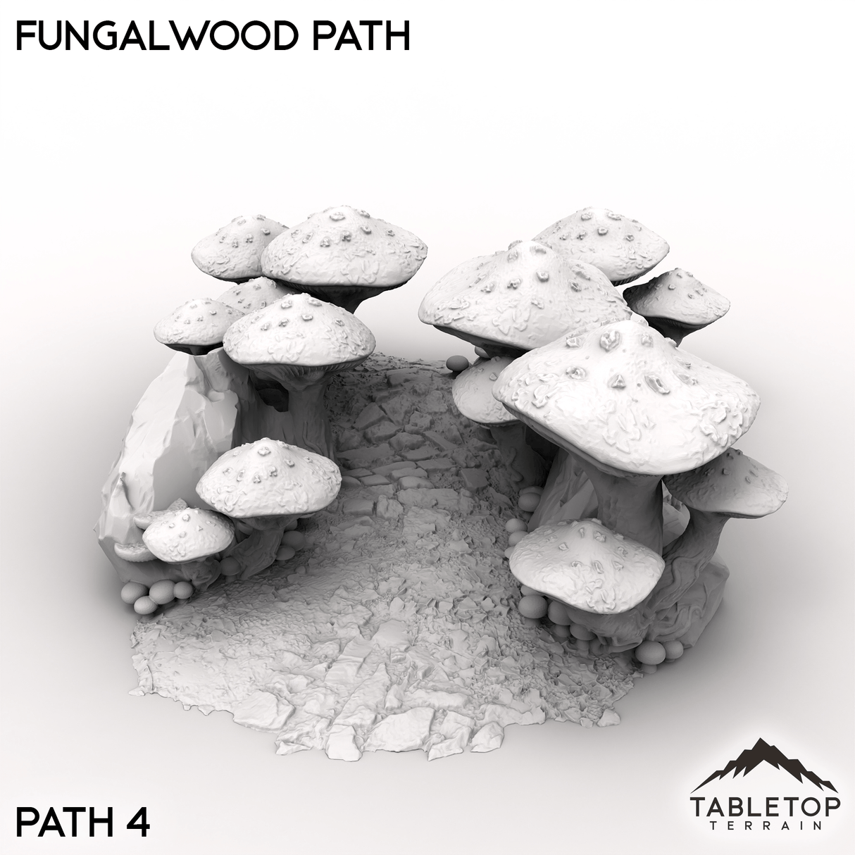 Tabletop Terrain Terrain Path 4 / 32mm Fungalwood Path
