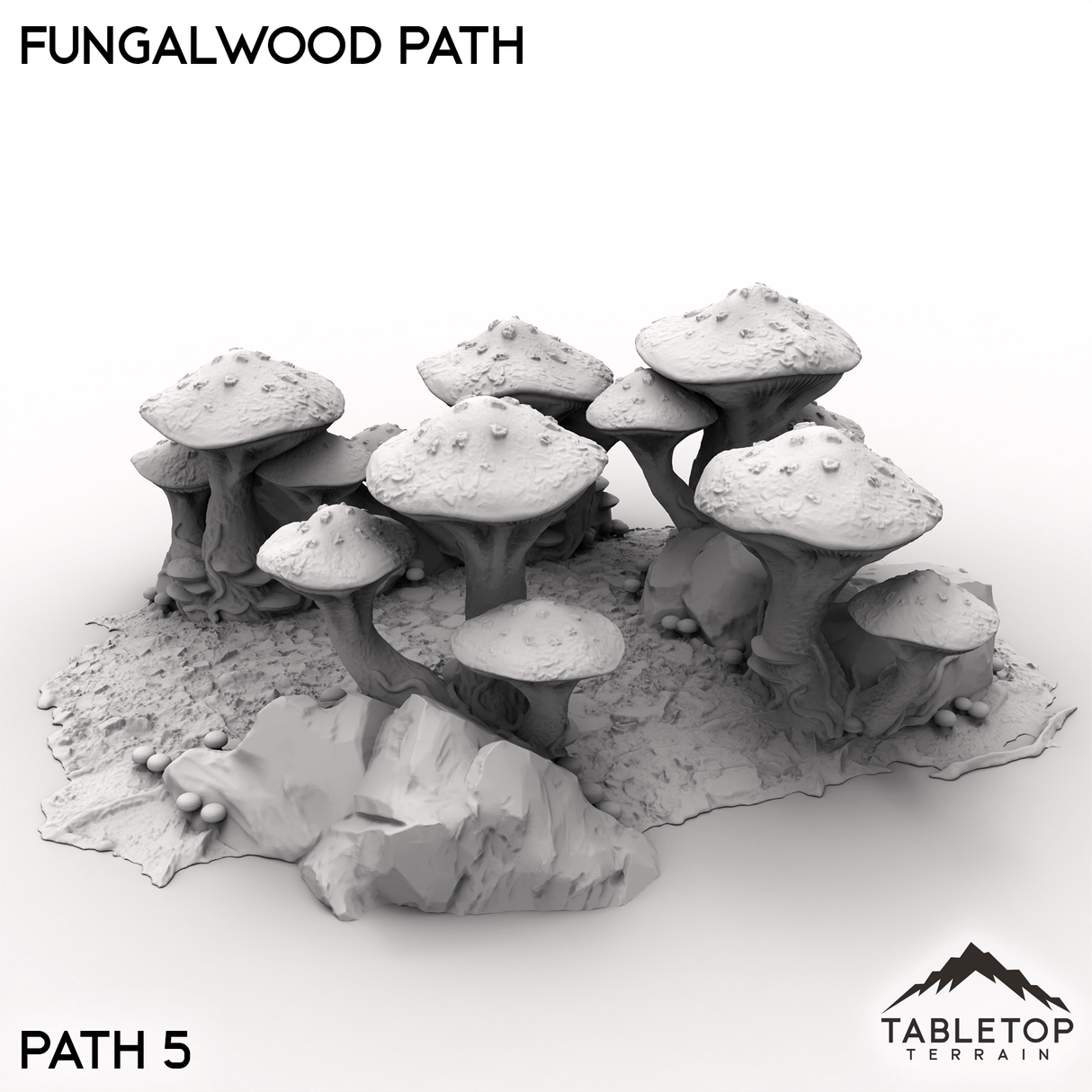 Tabletop Terrain Terrain Path 5 / 32mm Fungalwood Path