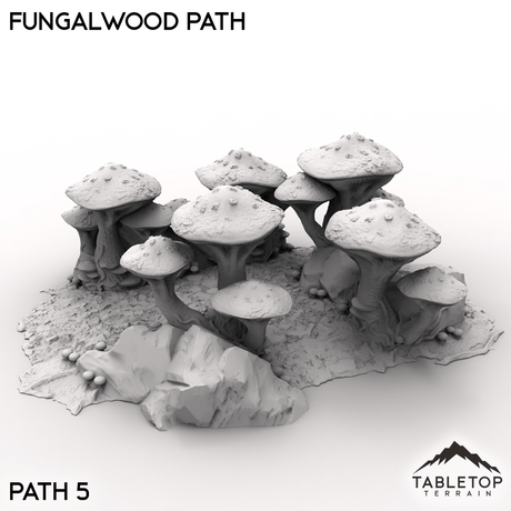 Tabletop Terrain Terrain Path 5 / 32mm Fungalwood Path