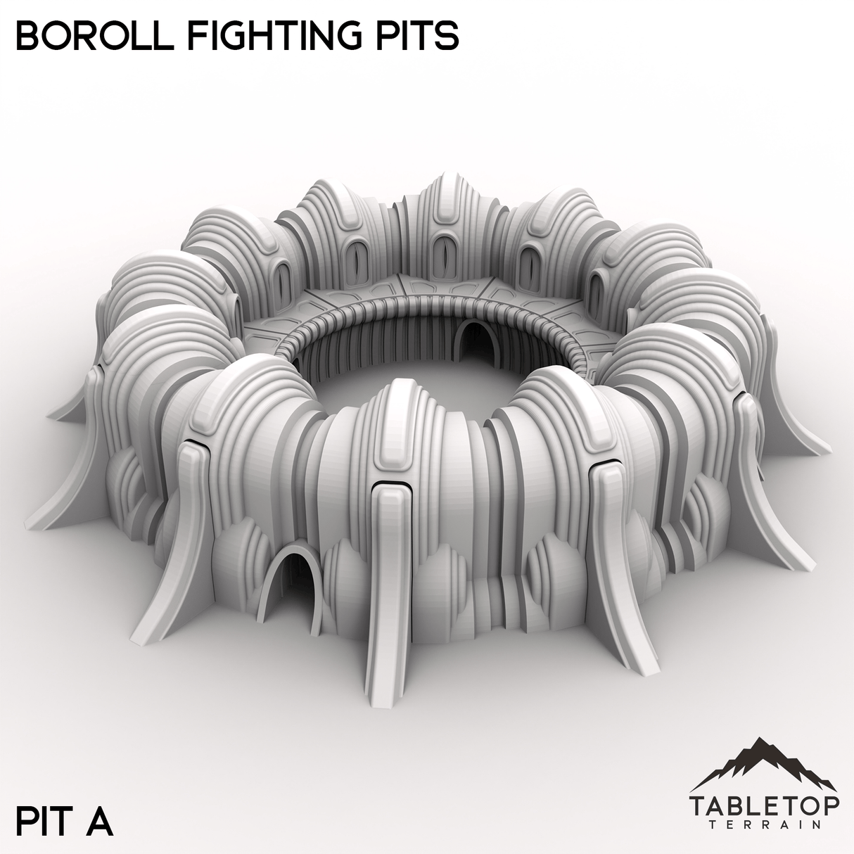 Tabletop Terrain Terrain Pit A / 28/32mm Boroll Fighting Pits