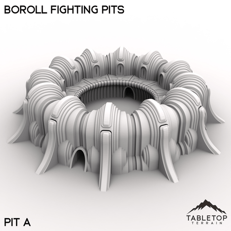 Tabletop Terrain Terrain Pit A / 28/32mm Boroll Fighting Pits