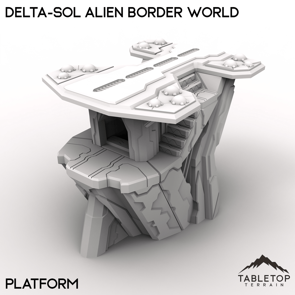 Tabletop Terrain Terrain Platform / 28/32mm Delta-sol Alien Border World