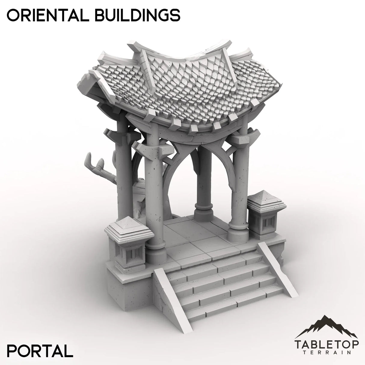 Tabletop Terrain Terrain Portal / 32mm Oriental Buildings