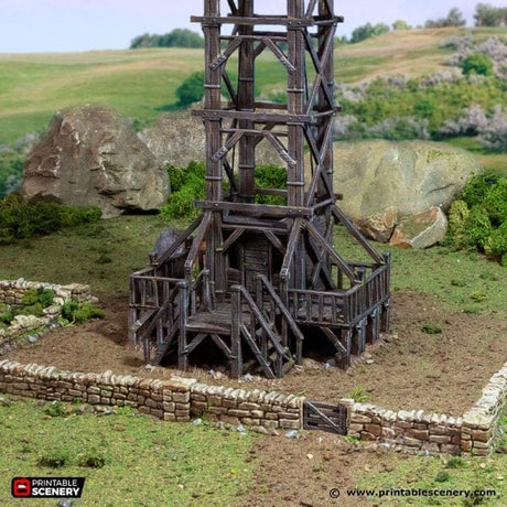 Tabletop Terrain Terrain Quarry Elevator - Country & King - Fantasy Historical Terrain