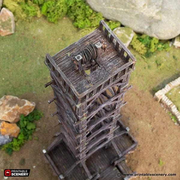 Tabletop Terrain Terrain Quarry Elevator - Country & King - Fantasy Historical Terrain