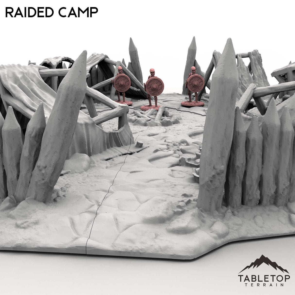 Tabletop Terrain Terrain Raided Camp