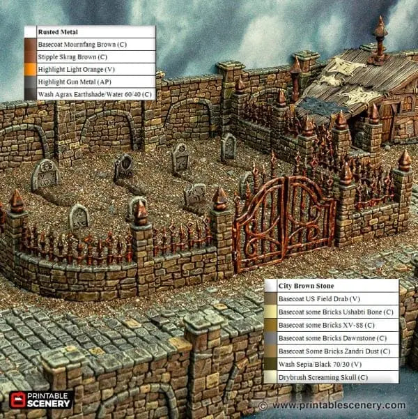 Tabletop Terrain Terrain Ramshackle Graveyard