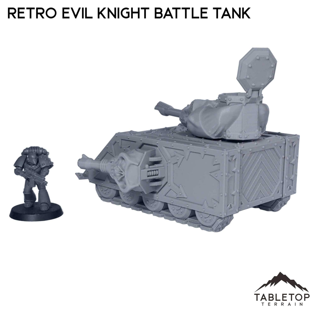 Tabletop Terrain Terrain Retro Evil Knight Battle Tank