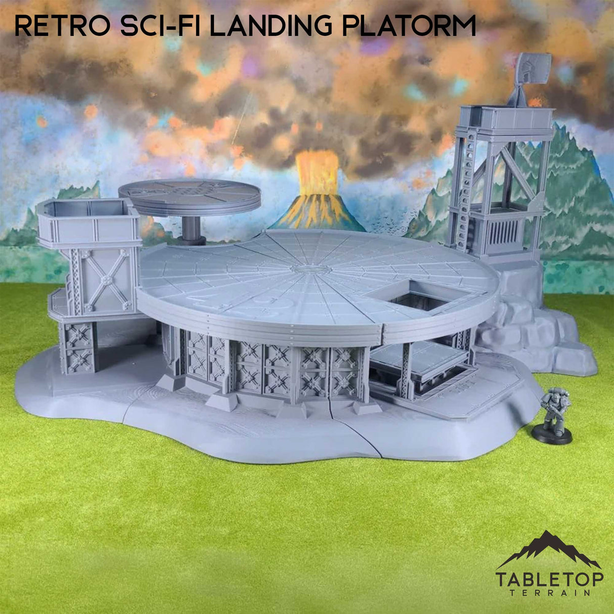 Tabletop Terrain Terrain Retro SciFi Landing Pad