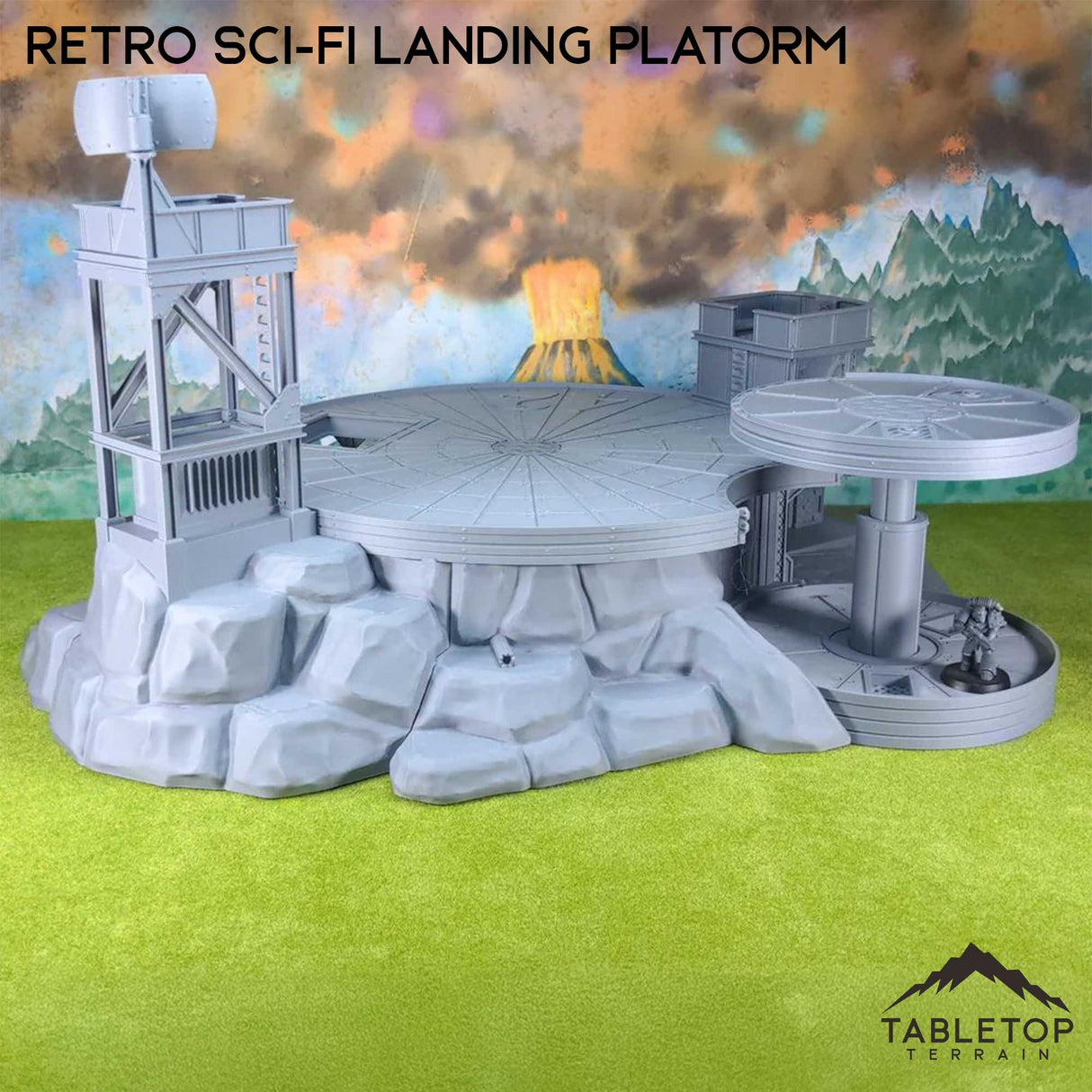 Tabletop Terrain Terrain Retro SciFi Landing Pad