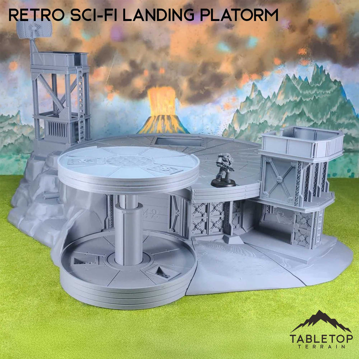 Tabletop Terrain Terrain Retro SciFi Landing Pad