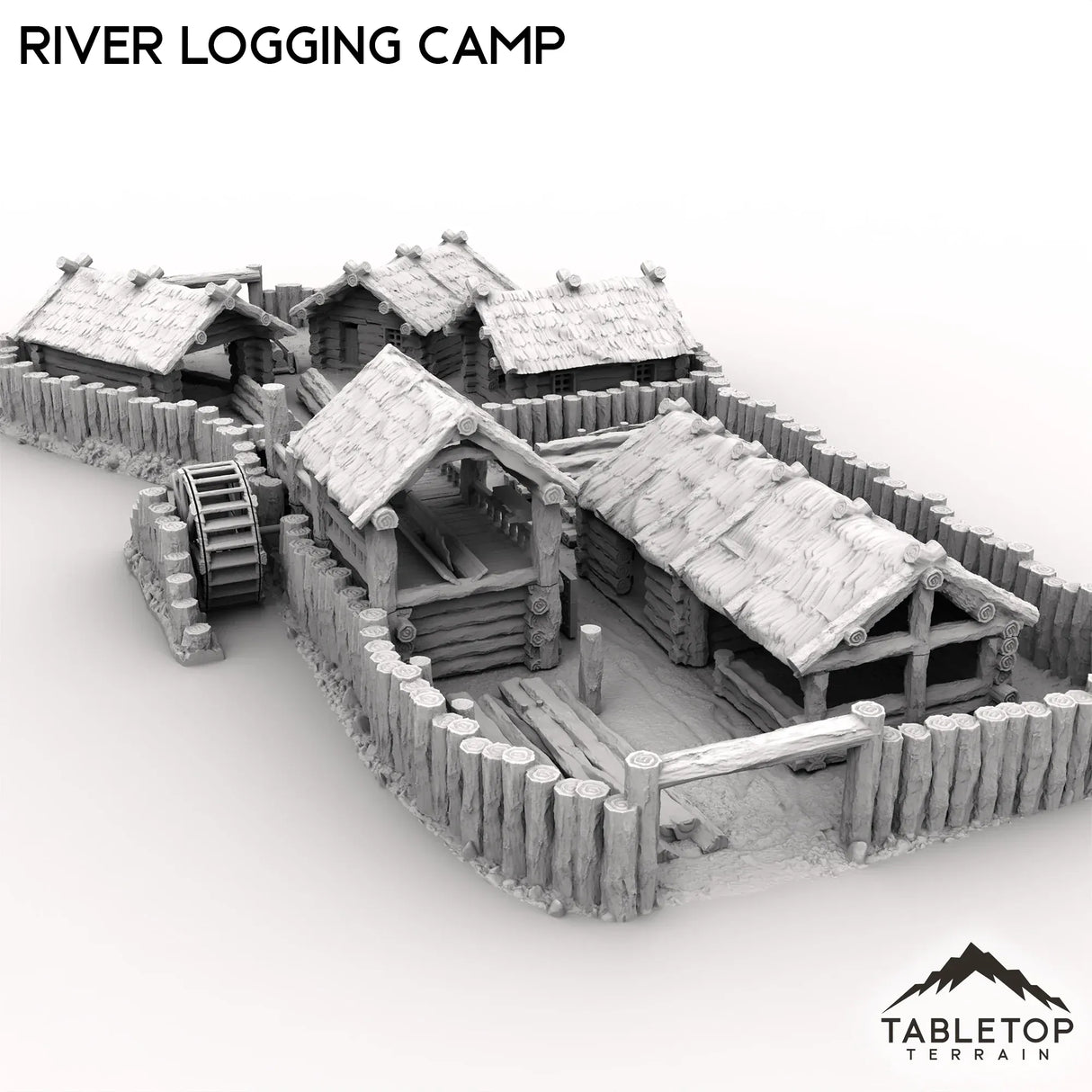 Tabletop Terrain Terrain River Logging Camp