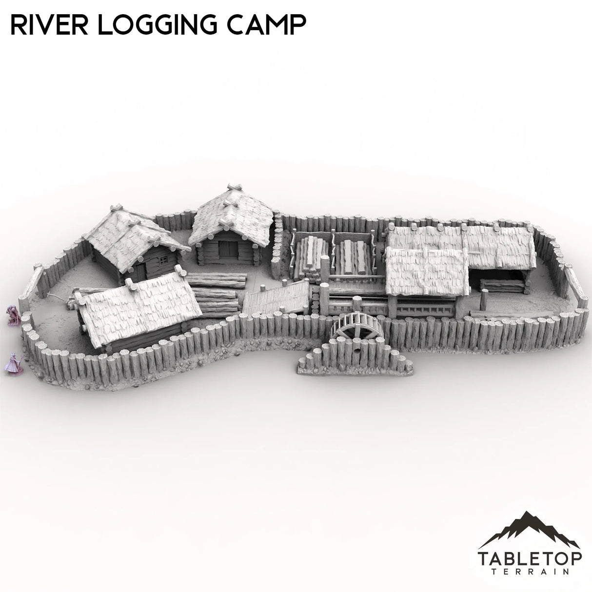 Tabletop Terrain Terrain River Logging Camp