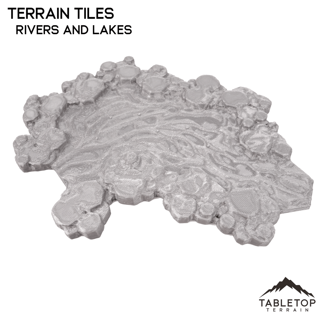 Tabletop Terrain Terrain Rivers and Lakes Terrain Tiles - Hextech - 6mm
