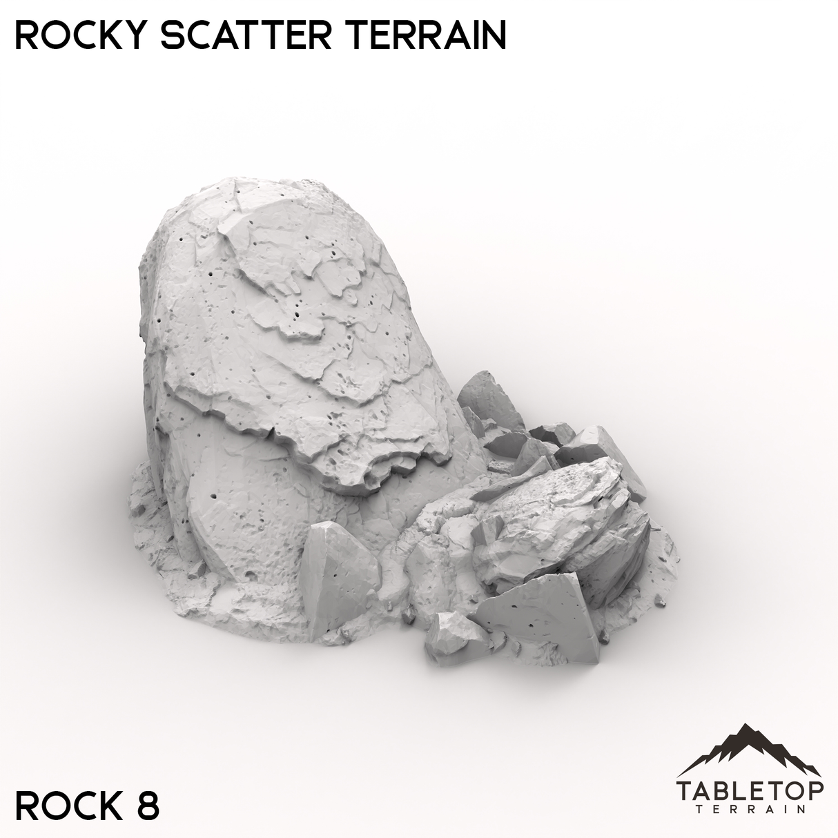 Tabletop Terrain Terrain Rock 8 / 32mm Rocky Scatter Terrain