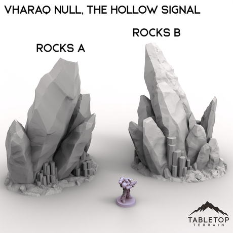 Tabletop Terrain Terrain Rock A / 28/32mm Vharaq Null, The Hollow Signal