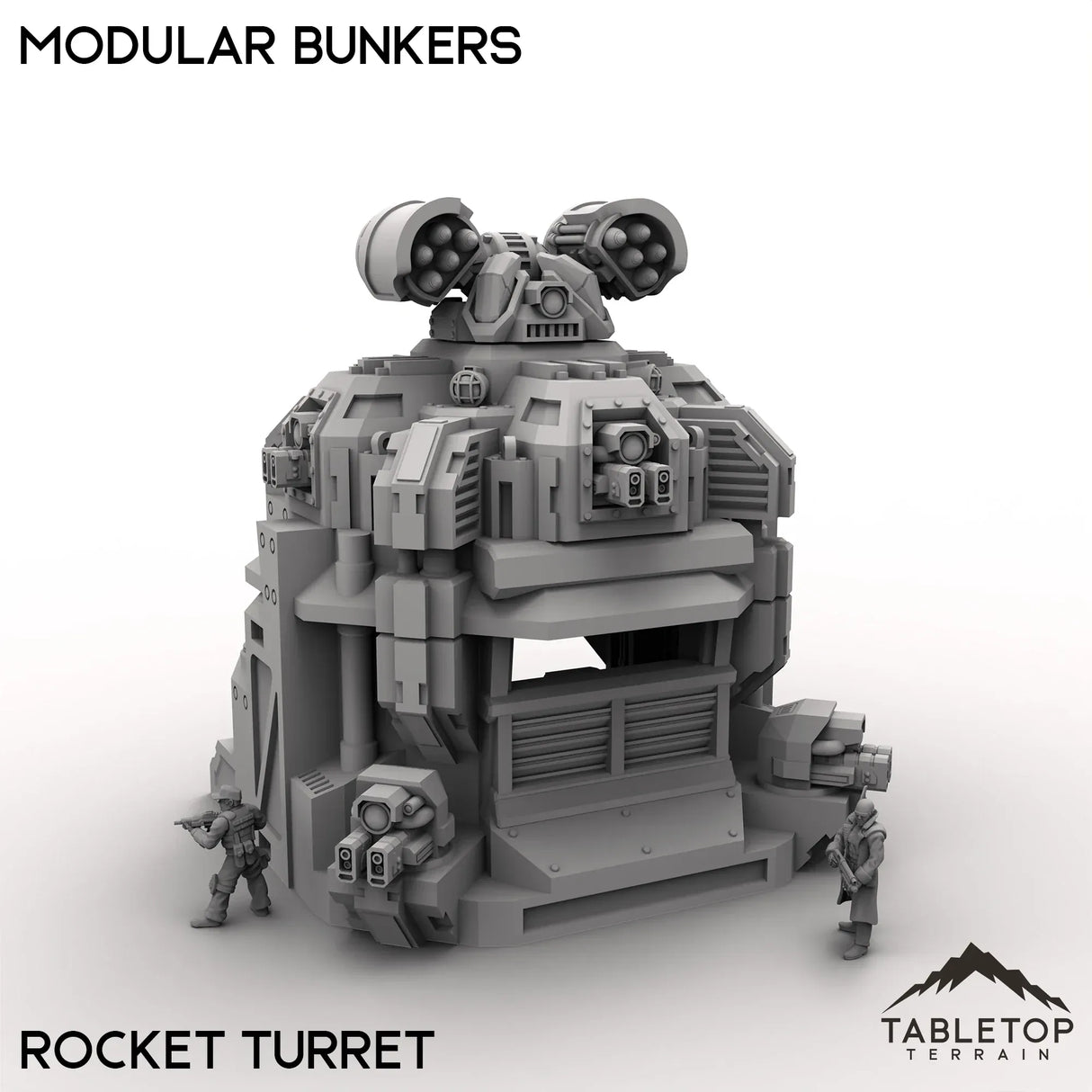 Tabletop Terrain Terrain Rocket Turret Modular Bunkers