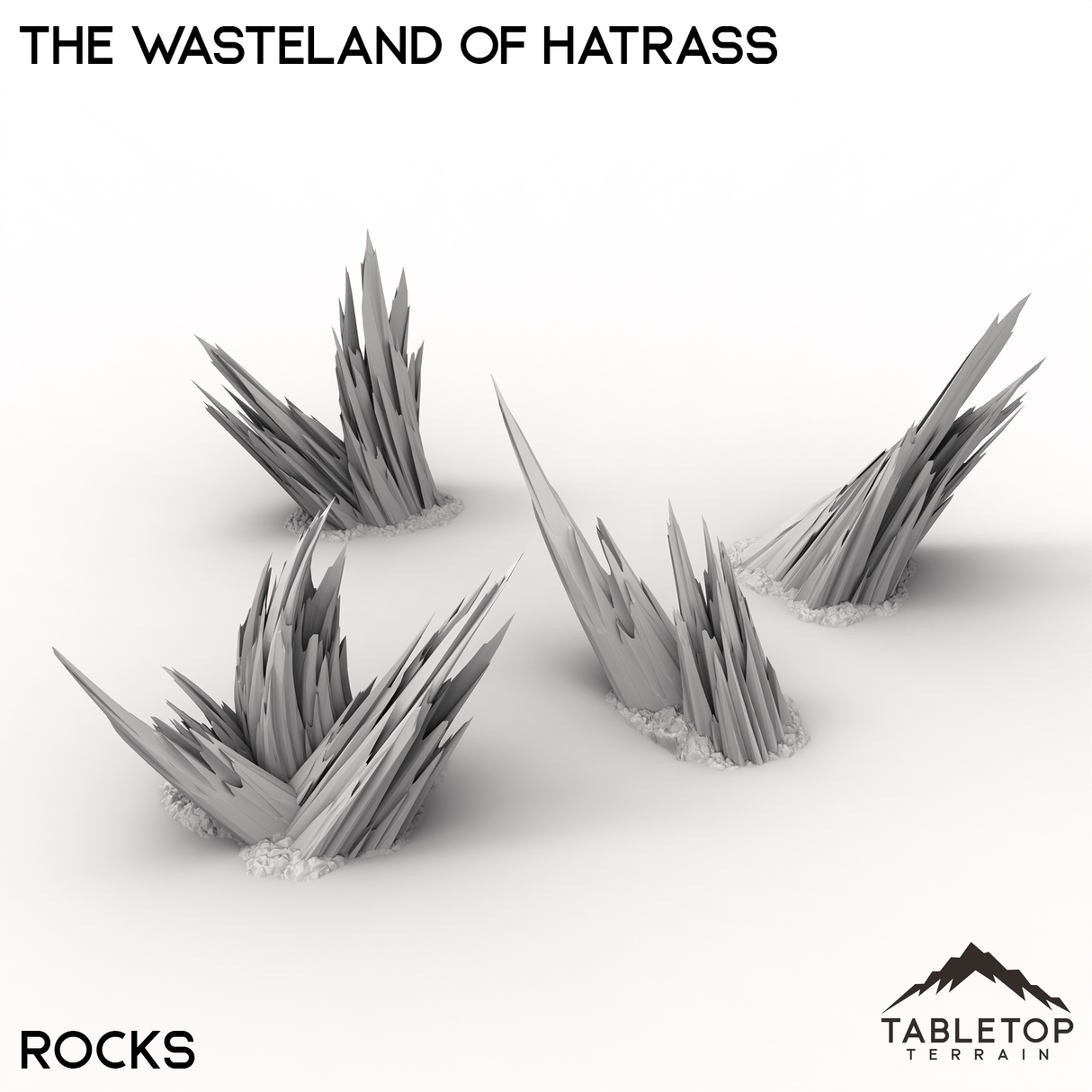 Tabletop Terrain Terrain Rocks / 28/32mm The Wasteland of Hatrass