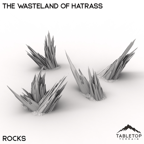 Tabletop Terrain Terrain Rocks / 28/32mm The Wasteland of Hatrass