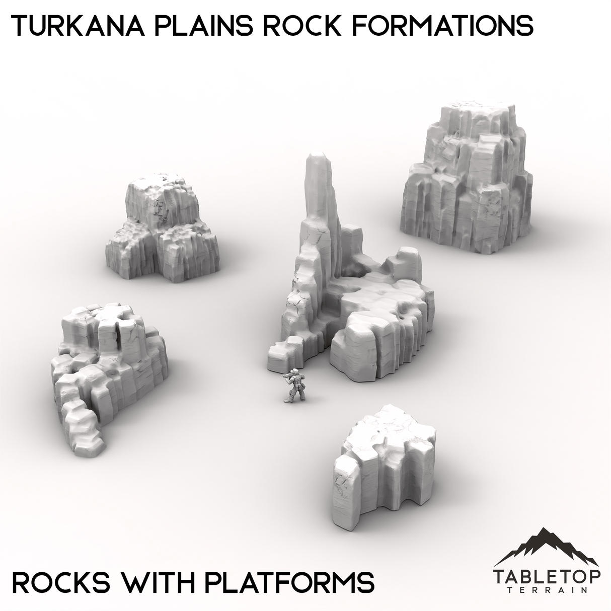 Tabletop Terrain Terrain Rocks with Platforms Turkana Plains Rock Formations