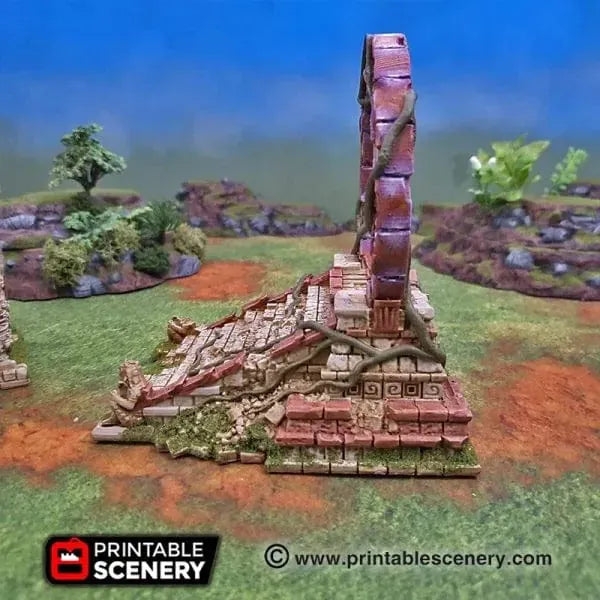 Tabletop Terrain Terrain Ruined Cosmic Gate 20mm Cosmic Gate - Fantasy Terrain