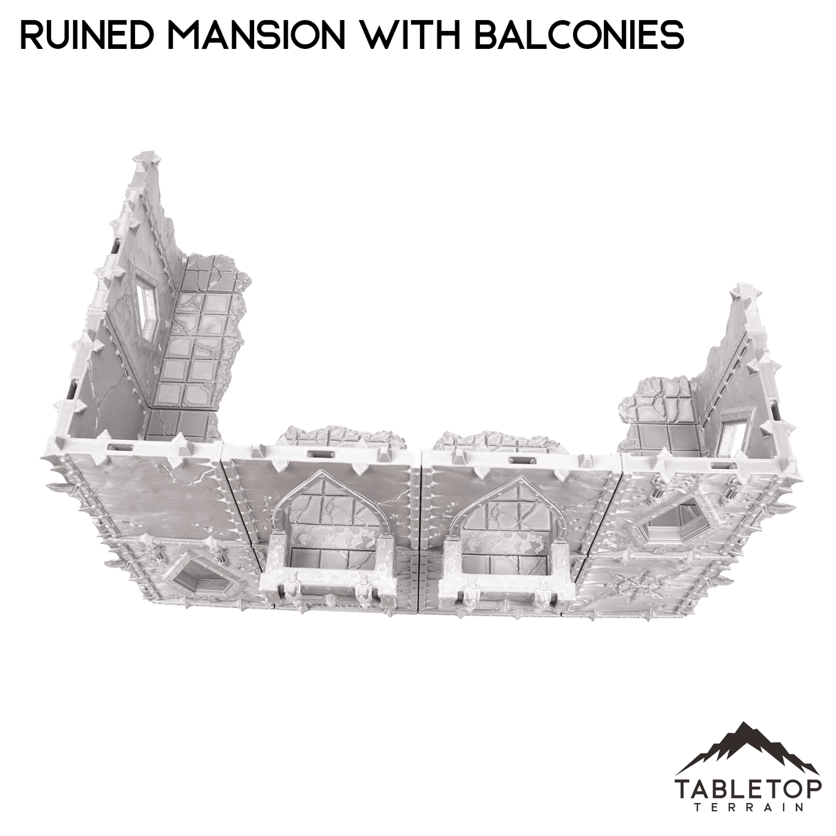 Tabletop Terrain Terrain Ruined Mansion with Balconies - Demon Gate