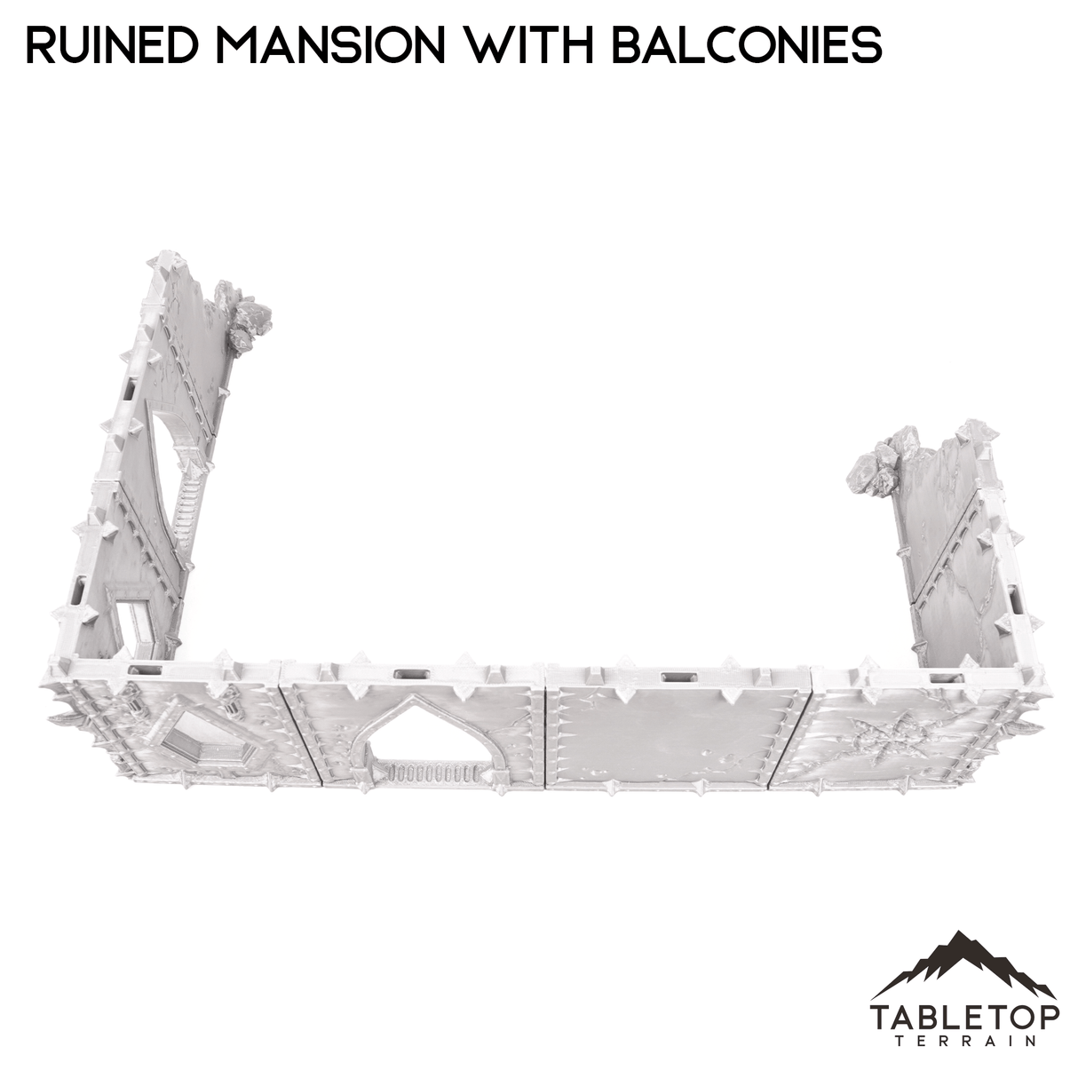 Tabletop Terrain Terrain Ruined Mansion with Balconies - Demon Gate