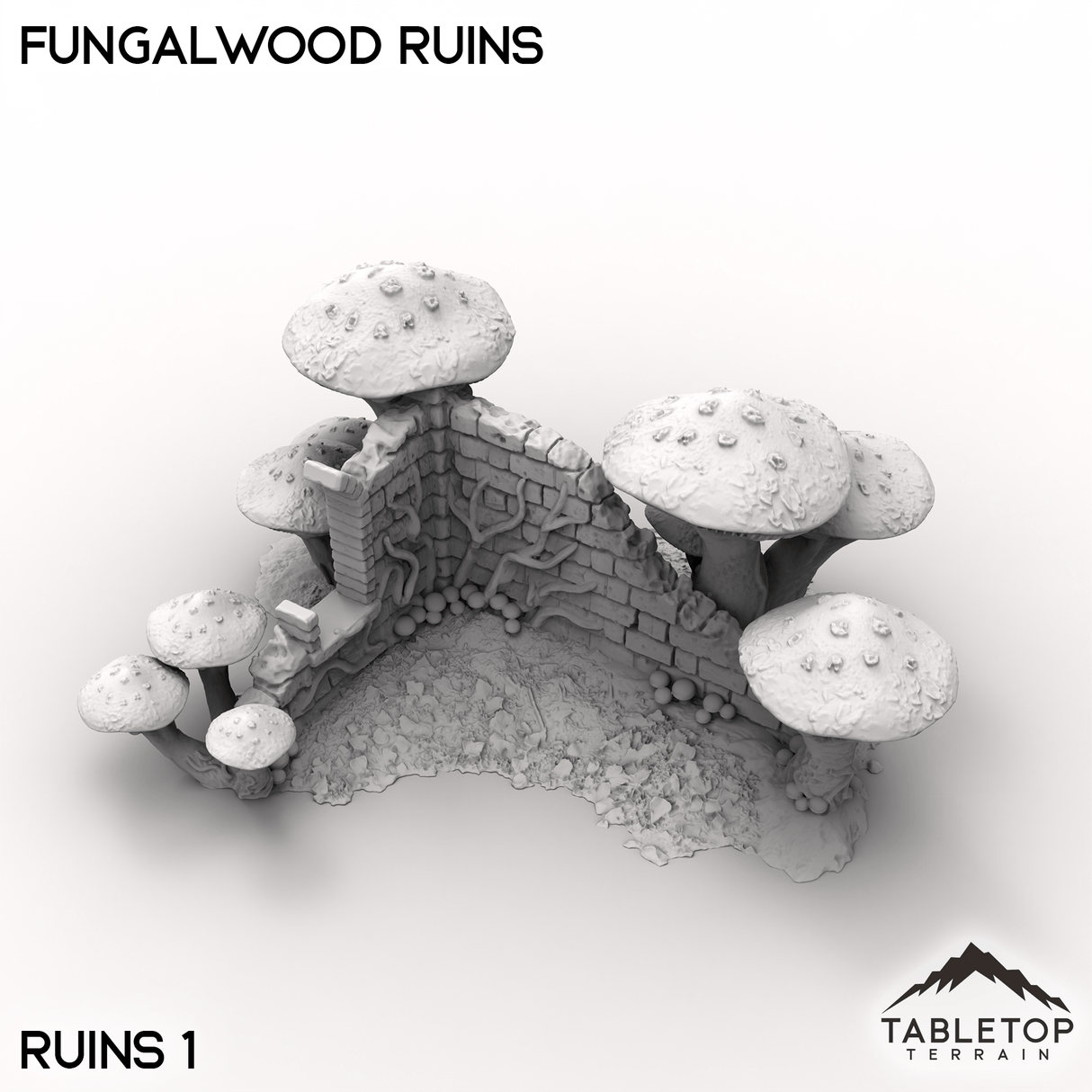 Tabletop Terrain Terrain Ruins 1 / 32mm Fungalwood Ruins