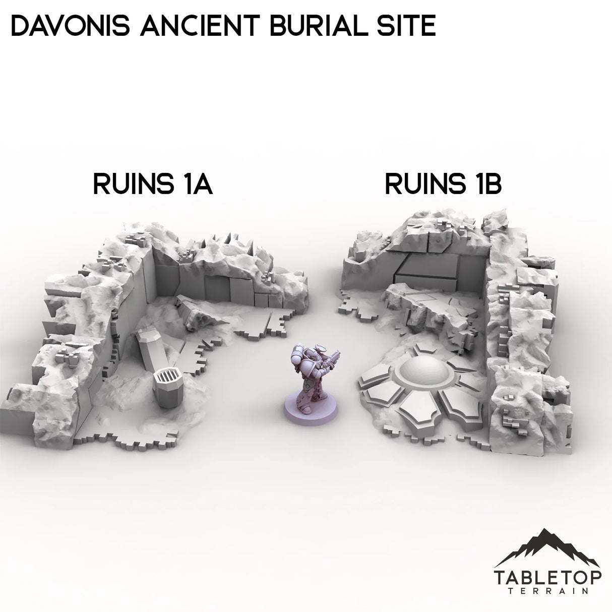 Tabletop Terrain Terrain Ruins 1A / 28/32mm Davonis Ancient Burial Site