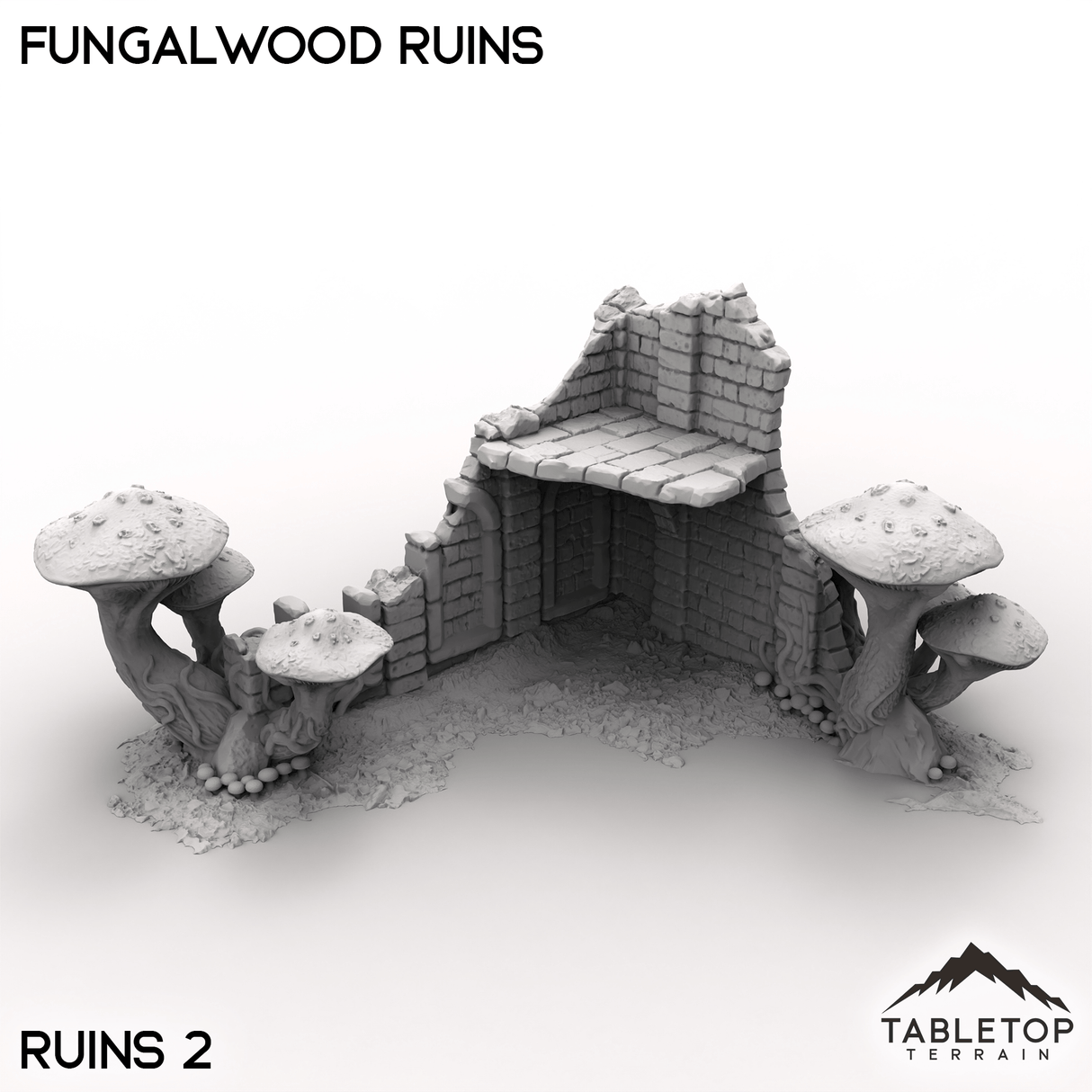 Tabletop Terrain Terrain Ruins 2 / 32mm Fungalwood Ruins