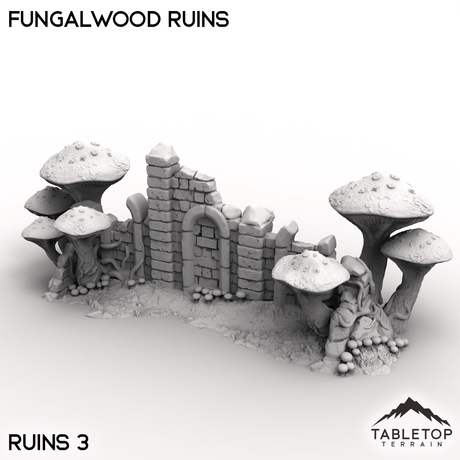 Tabletop Terrain Terrain Ruins 3 / 32mm Fungalwood Ruins