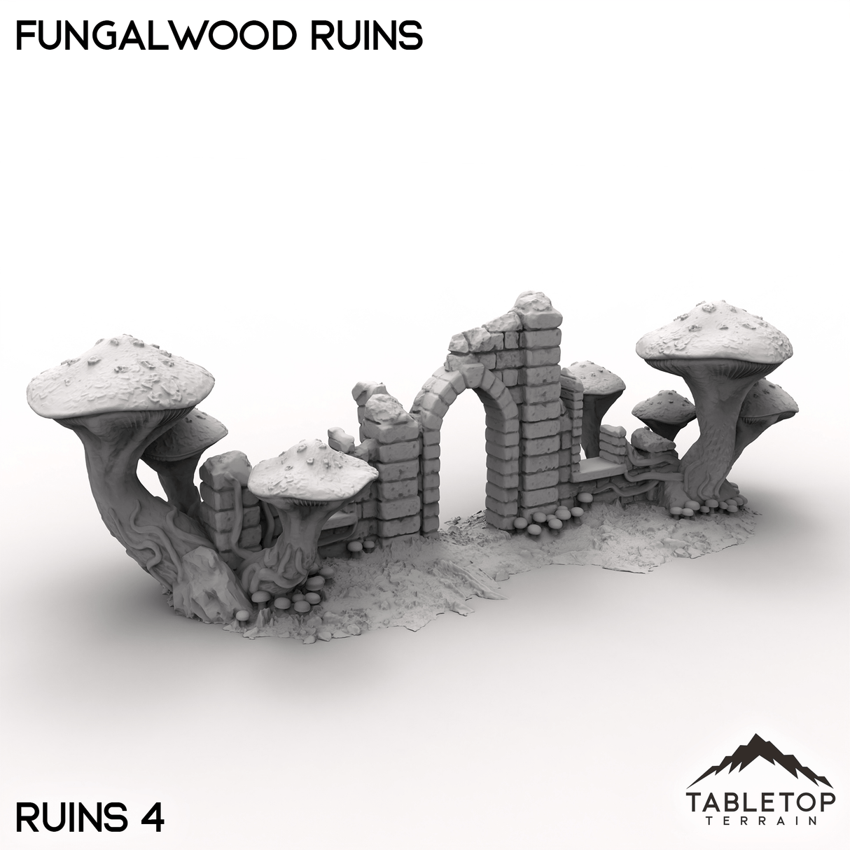 Tabletop Terrain Terrain Ruins 4 / 32mm Fungalwood Ruins