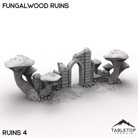 Tabletop Terrain Terrain Ruins 4 / 32mm Fungalwood Ruins